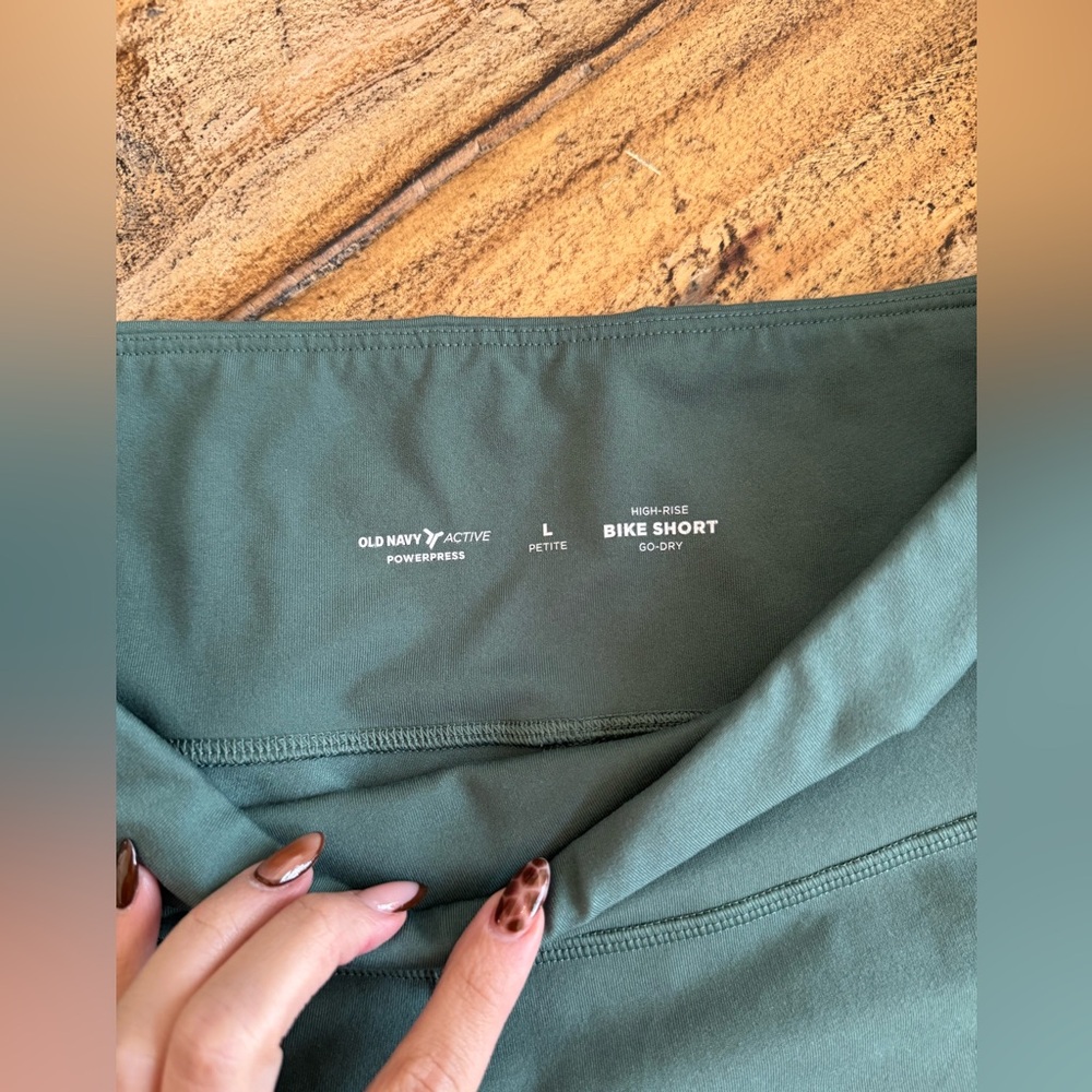 Old Navy Active Olive Bike Shorts